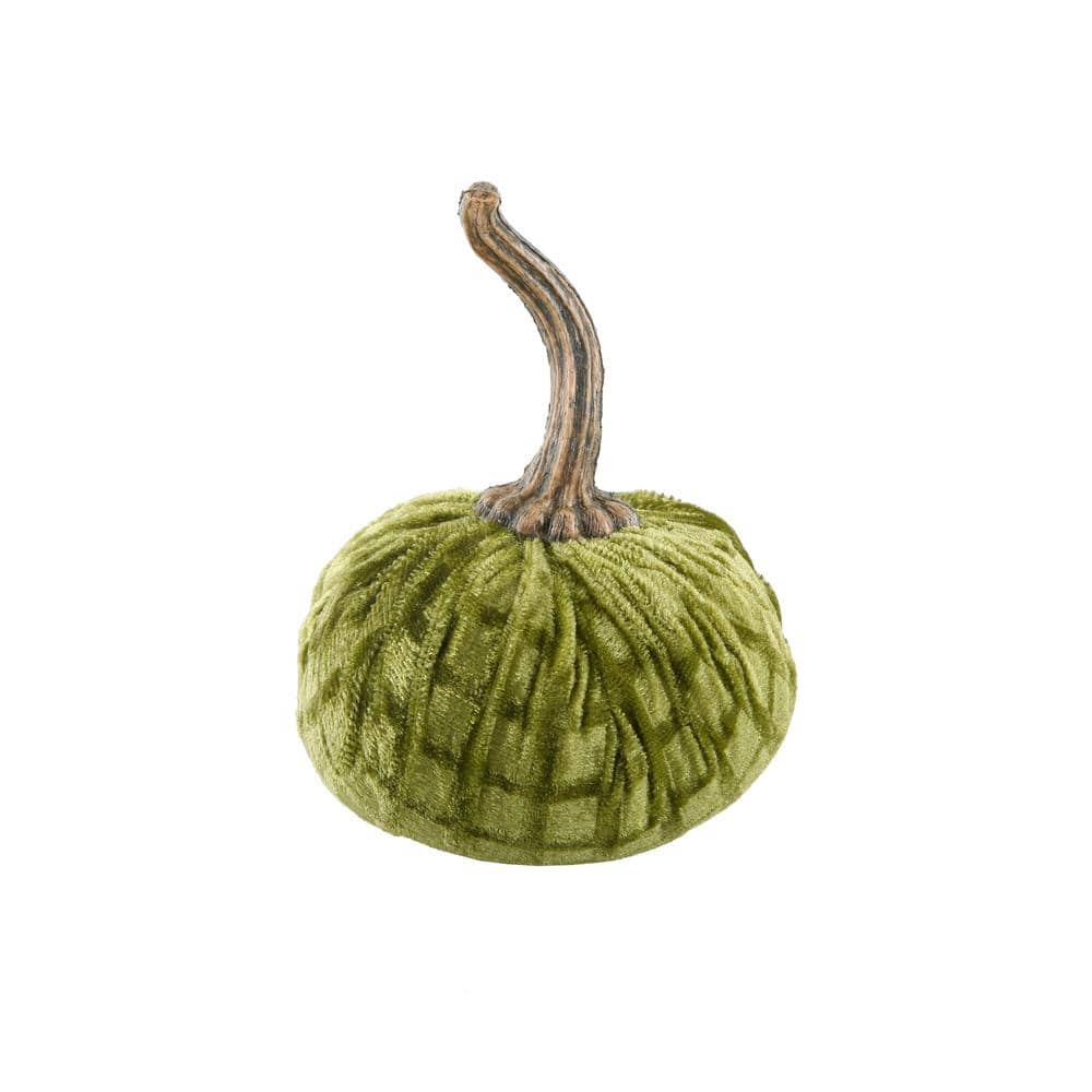 4.75 in. D x 6.5 in. H Small Green Plaid Velvet Pumpkin price history on PriceWatchPro