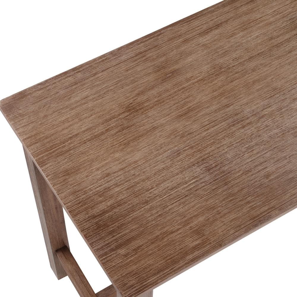 Barnwood Wire-Brush Reclaimed Wood Counter Height Pub Table
