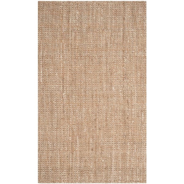 Natural Fiber Beige 6 ft. x 9 ft. Solid Area Rug