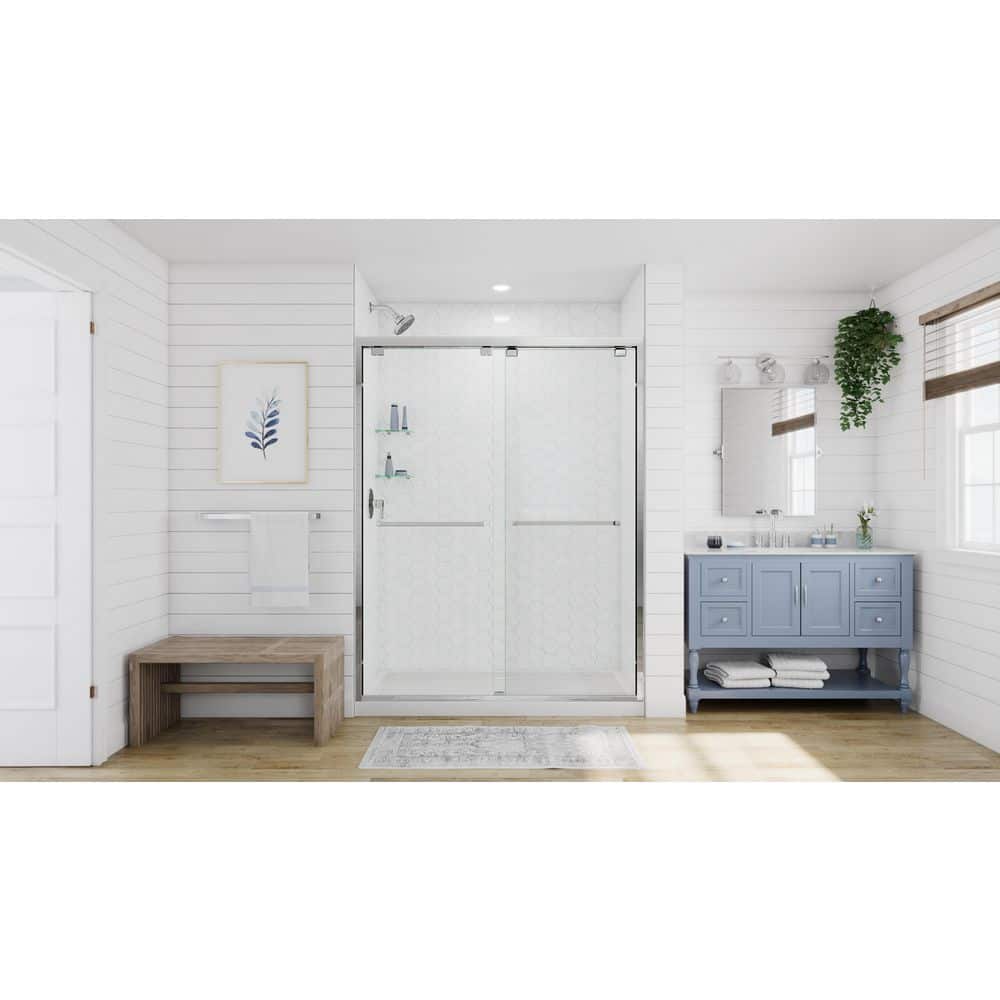 DreamLine Encore 56 in. to 60 in. W x 76 in. H Sliding Semi