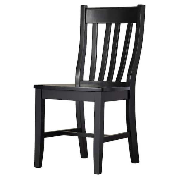 Black Wood Dining Chair (Set of 2)