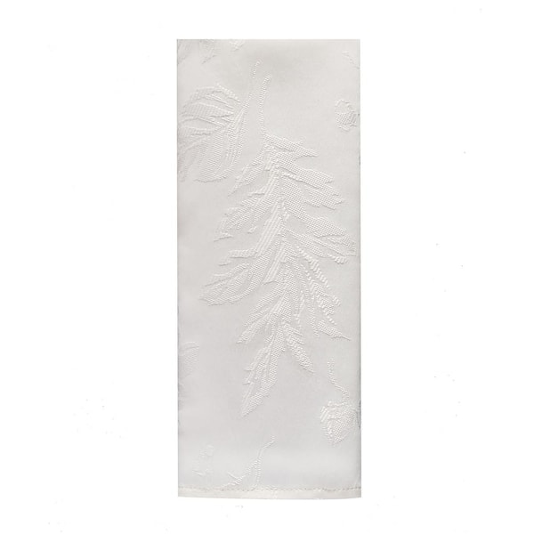 Elrene 17 in. W x 17 in. H Ivory Polyester Elegant Woven Leaves Jacquard  Damask Napkins (Set of 8) 91094IVR - The Home Depot