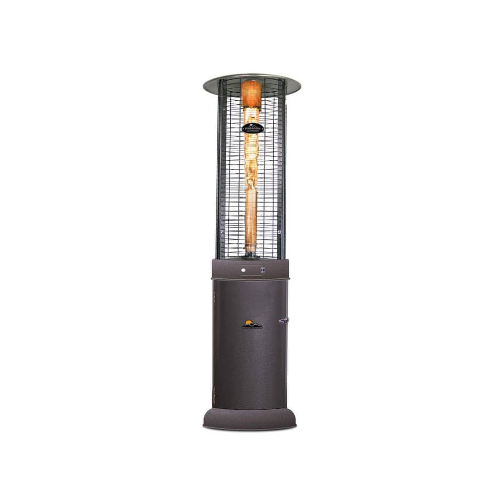 Paragon Outdoor 82.5 in. 32,000 BTU Black Vulcan Flame Tower Heater OH