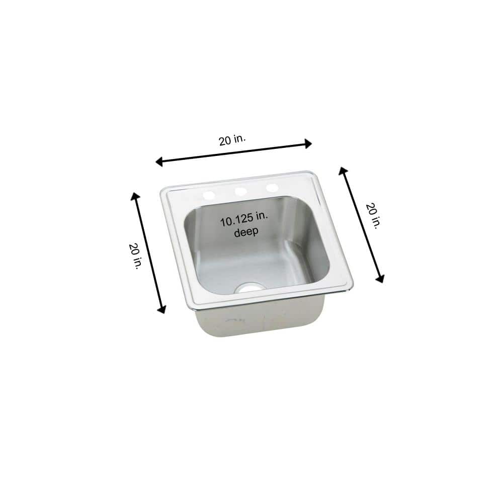 Celebrity 20" Stainless Steel Single Bowl Drop-In Sink