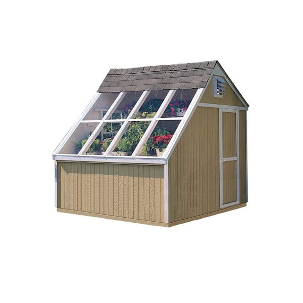 Handy Home Products Phoenix 10 ft. x 8 ft. Solar Shed with Floor Kit