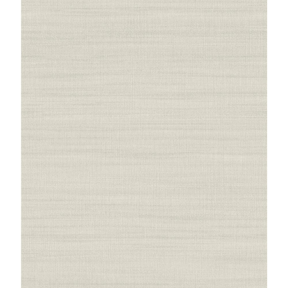Beige Washed Linen Textured Wallpaper Roll