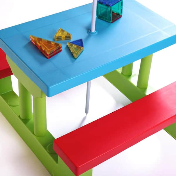 4 Seat Junior Toddler Table - Blue