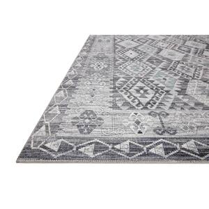 Zion Charcoal/Slate 8 ft. 6 in. x 11 ft. 6 in. Southwestern Tribal Printed Area Rug