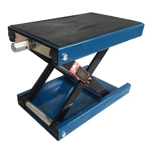 Steel W Deck Scissor Low Rise Car Lifts Jack Motorcycle Center Hoist Stand 1100 lbs. Capacity