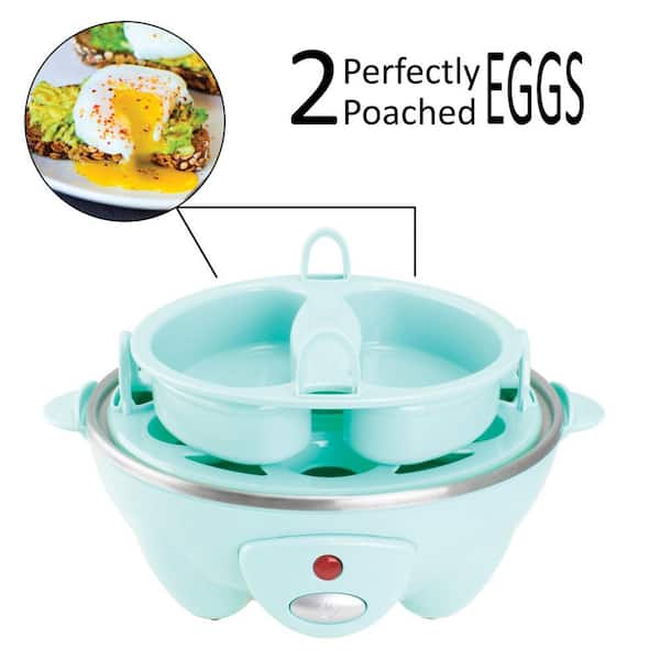 Brentwood TS-1045W Electric Egg Cooker with Auto Shutoff (White)