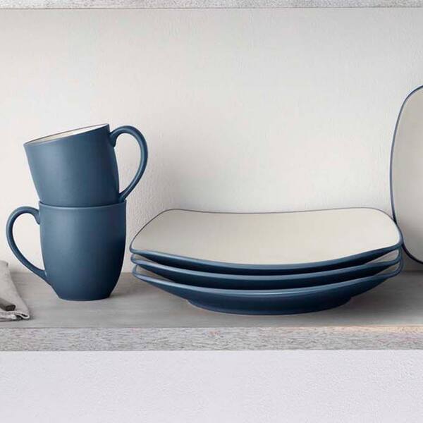 Noritake Colorwave Blue 16-Piece Square (Blue) Stoneware