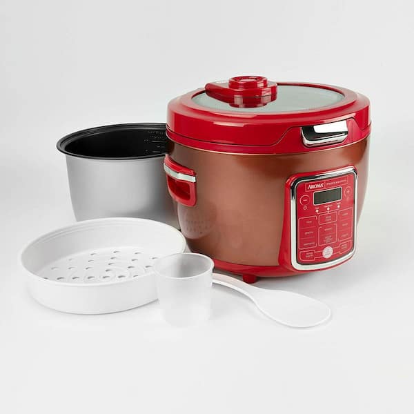 Aroma 6 Cup Pot Style Rice Cooker Red - Office Depot