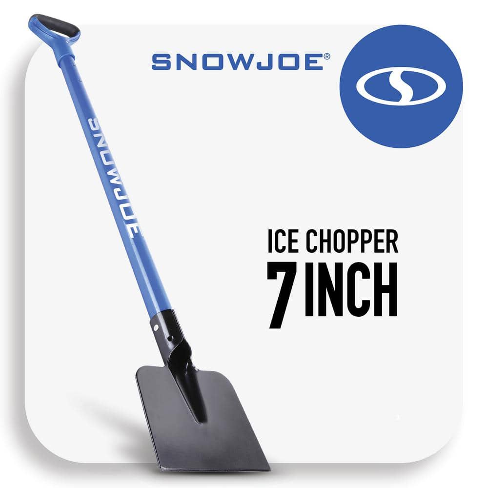 Snow Joe Spring-Loaded Impact Reducing Steel Ice Chopper, 7-inch x 5.5-inch  