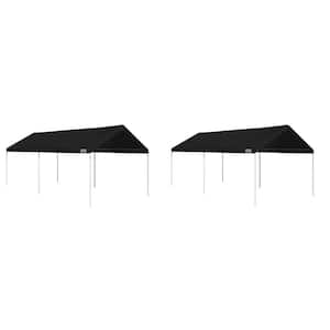 Domain 10 ft. x 20 ft. Instant Canopy Tent Set, Black (2-Pack)
