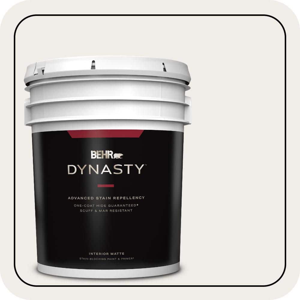 5 gal. Home Decorators Collection #HDC-AC-06G Hacienda White Matte Interior Stain-Blocking Paint & Primer price history on PriceWatchPro
