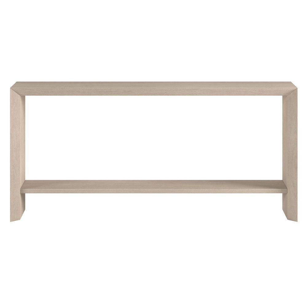 Osman 64 in. Alder White Rectangle MDF Top Console Table