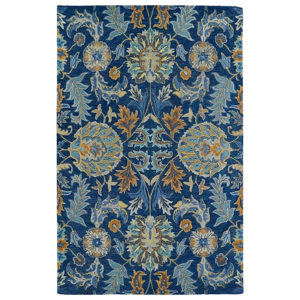 Kaleen Helena Blue 9 ft. x 12 ft. Area Rug