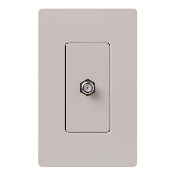 Claro Coaxial Cable Jack, Taupe (SC-CJ-TP)