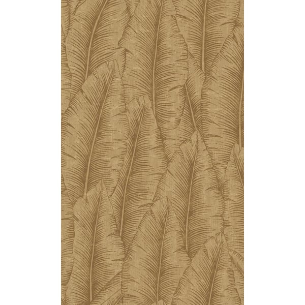 Walls Republic Yellow Tropical Leaves Printed Non-Woven Paper Non-Pasted Textured Wallpaper 57 sq. ft.