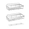 Cubilan Wall Mount Rust Resistant Shower Caddy Shelf Organizer Rack in  Black (2 Pack) B09MFDXZHJ - The Home Depot