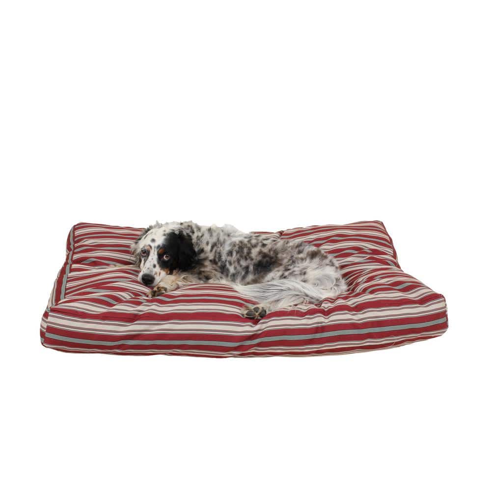 Medium Red Indoor/Outdoor Striped Jamison Bed