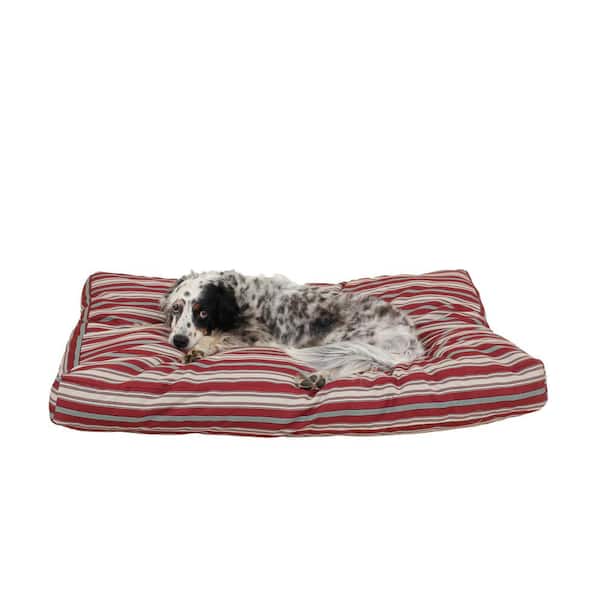 Unbranded Medium Red Indoor/Outdoor Striped Jamison Bed