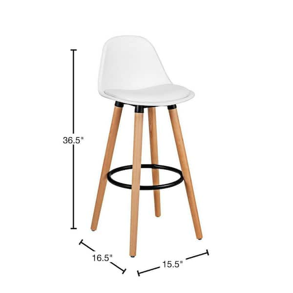 artiss white bar stool