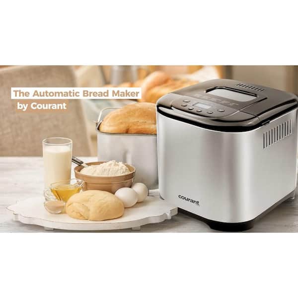 Courant Bread Maker Machine 3 Loaf Sizes, 15 Pre-Programmable