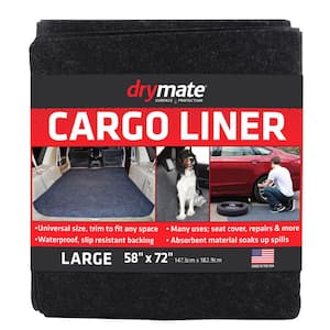 Heavy Duty 58 in. x 72 in. Charcoal Gray Absorbent Waterproof Trimmable Protective Cargo Liner