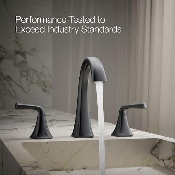 KOHLER Sundae 8 in. Widespread Double Handles Bathroom Faucet in