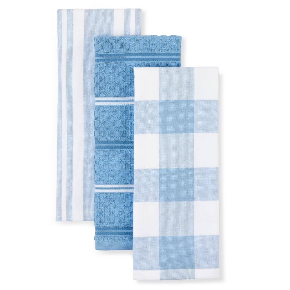 KitchenAid Albany Kitchen Towel, Set of 4 - Blue Velvet