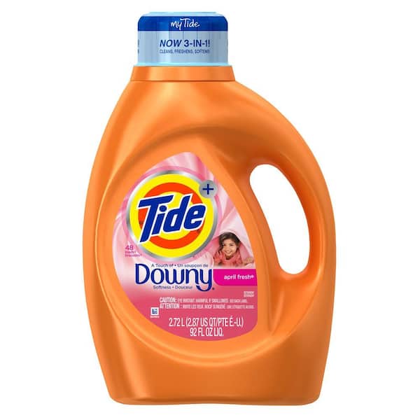 Tide 92 oz. April Fresh Liquid Laundry Detergent with Downy (48 Loads)