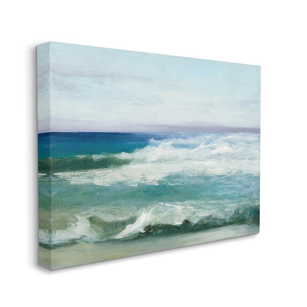 Crashing Waves 48 High 3-Piece Framed Canvas Wall Art Set