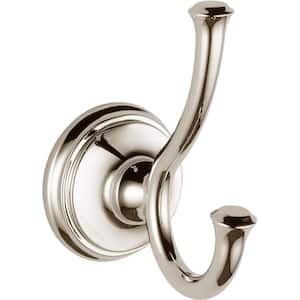 Cassidy Double Towel Hook in Polished Nickel