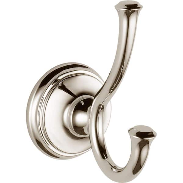 Delta Cassidy Double Towel Hook in Polished Nickel