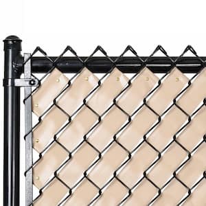 40 sq. ft. 0.1 in. x 2 in. x 250 ft. Polyethylene (LDPE) Brown Privacy Slat Roll, Chain Link Fence Privacy Tape