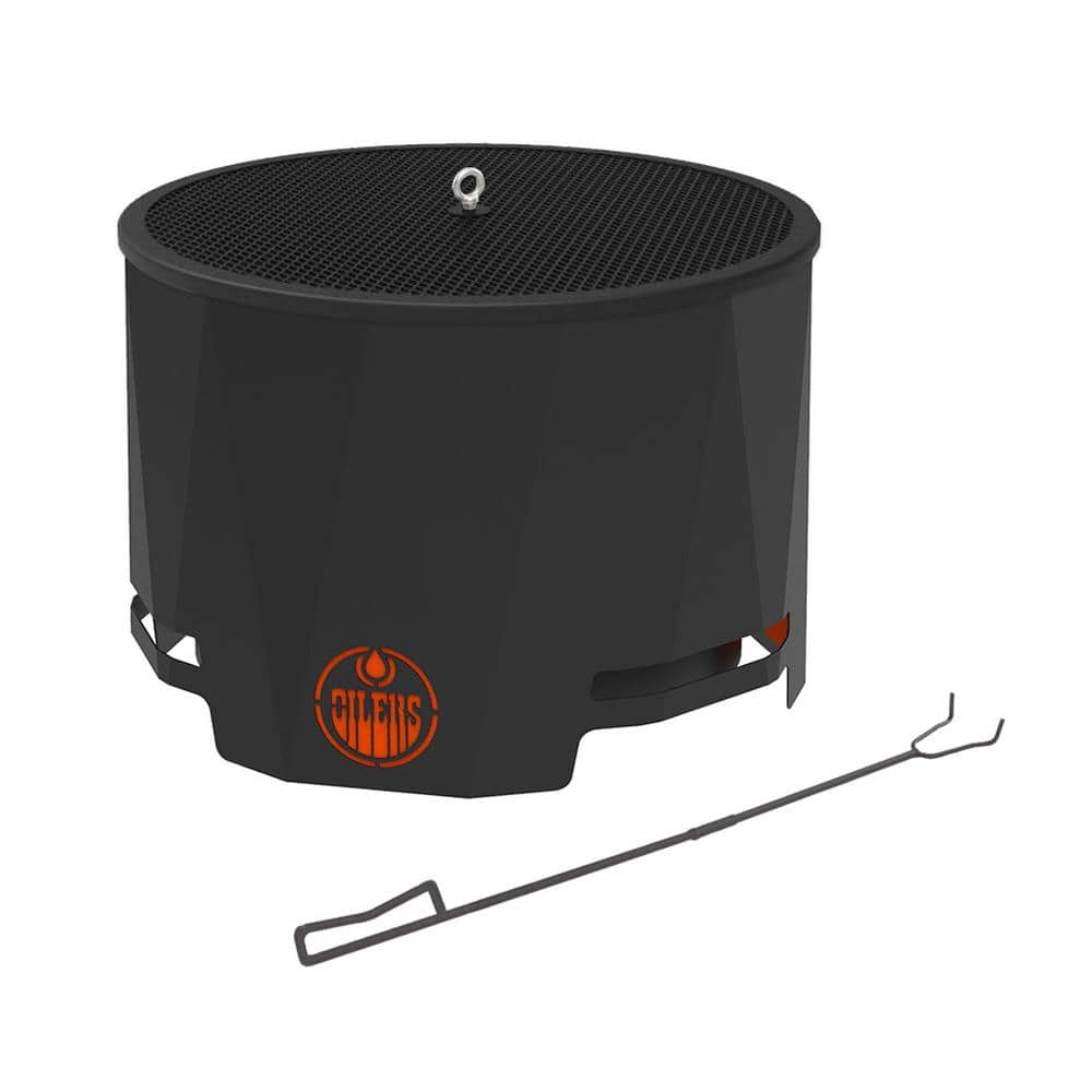 BLUE SKY OUTDOOR LIVING The Peak NHL 24 in. x 16 in. Round Steel Wood