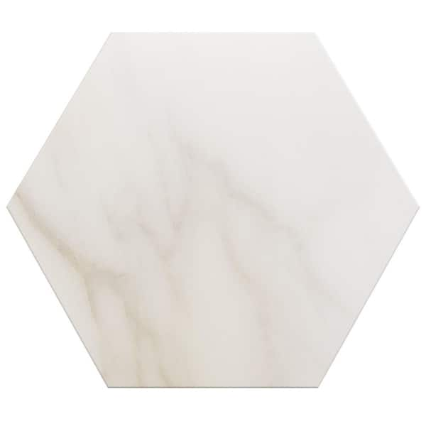 Ivy Hill Tile Santorini Calacatta 5.9 in. x 0.35 in. Matte Porcelain ...