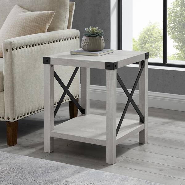 stone gray end table