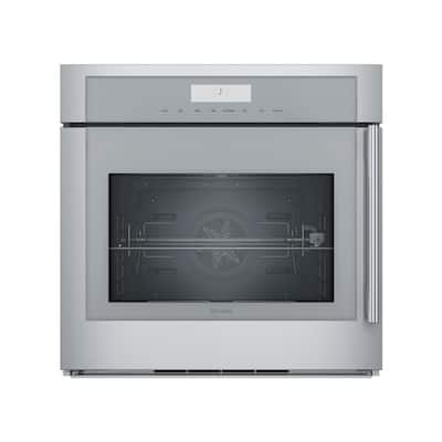 Masterpiece Series 30 in. Single Electric Wall Oven with Convection Self-Cleaning in Stainless Steel, Right/Left Swing