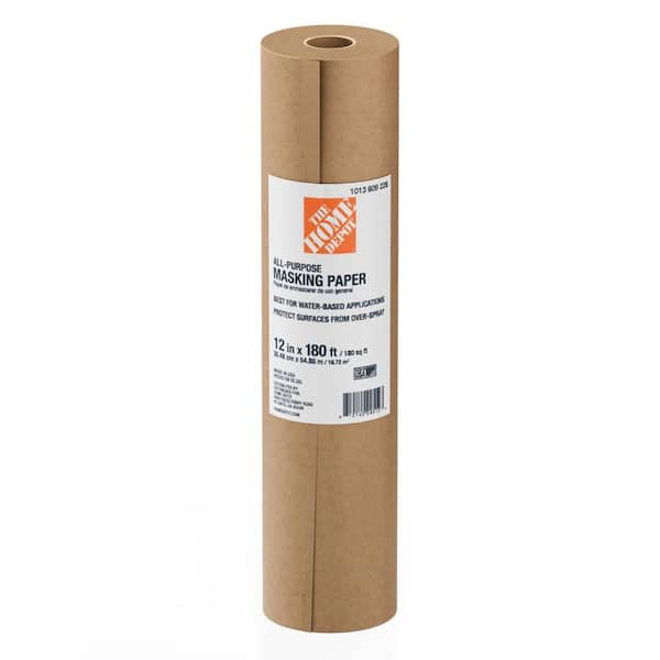1 ft. x 180 ft. Brown All-Purpose Masking Paper Drop Cloth