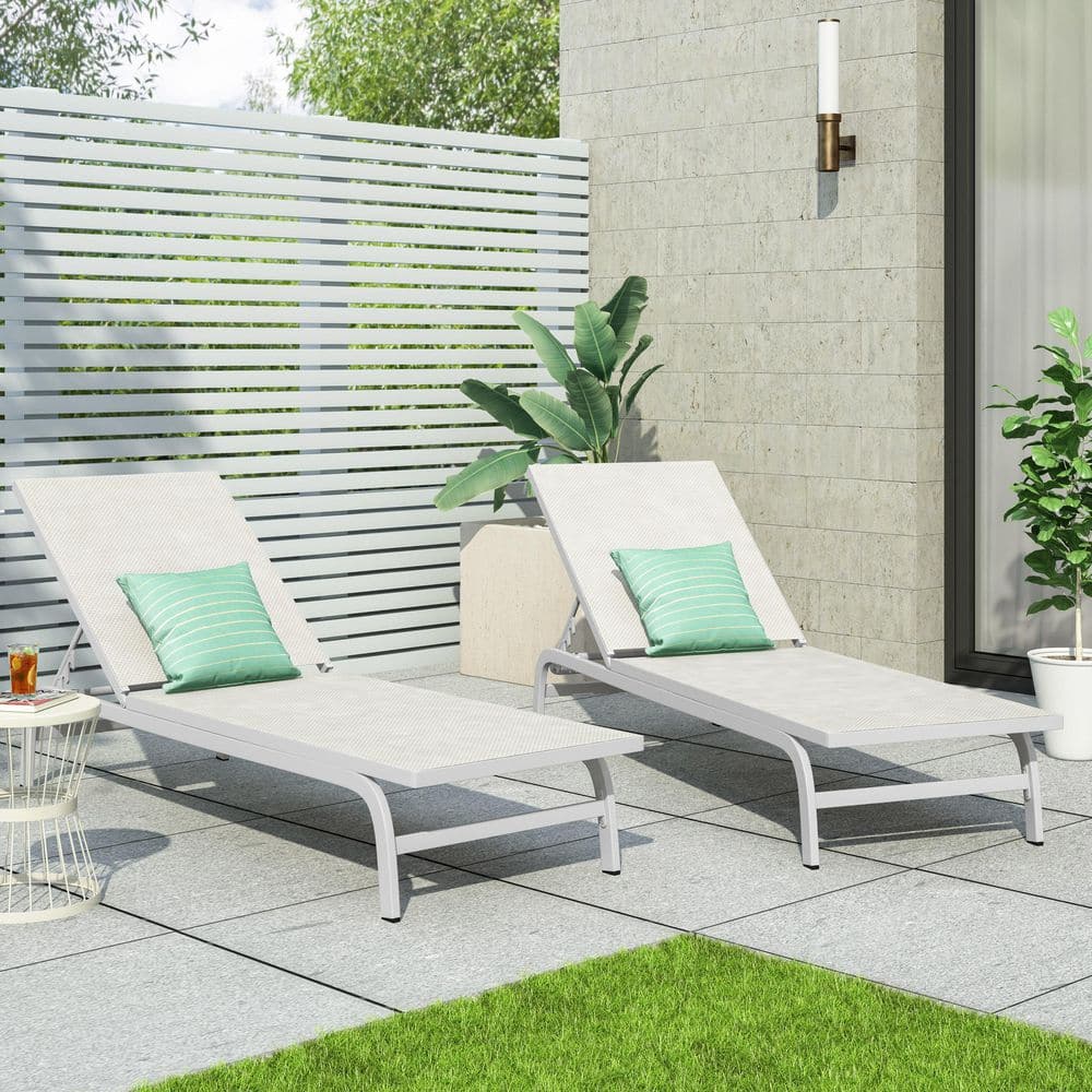 Nylon Mesh Outdoor Chaise Lounge