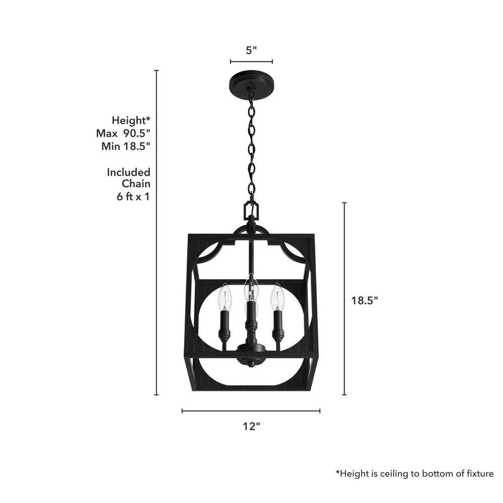 Rustic Iron 12" Aluminum LED Pendant Light Fixture