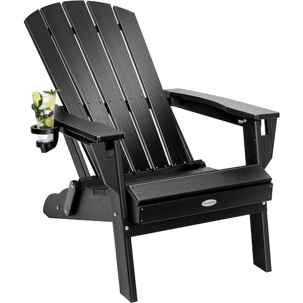 VIVOHOME Foldable High Density Polyethylene Adirondack Chair with Adjustable Angles
