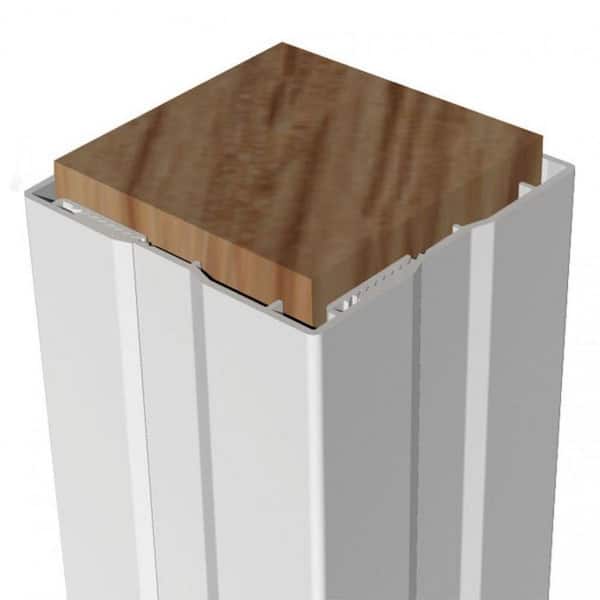 Rdi 4 In X 96 Vinyl Flat Design Post Wrap 73018473 - Decorative Porch Columns Home Depot