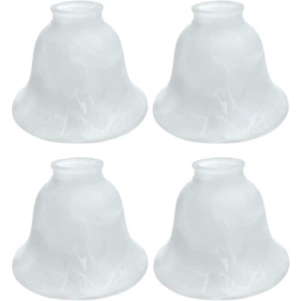 Unbranded 4PK-Lighting Accessory-Replacement Glass-Faux Alabaster, 2-1/4 in. Fitter x Dia. 6-1/4 in. x 4-1/2 in. H