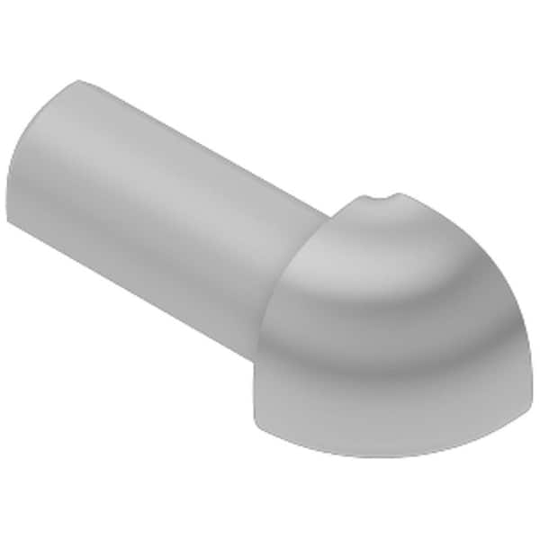 Schluter Rondec Light Grey 1/4 in. x 1 in. PVC 90 Degree Outside Corner