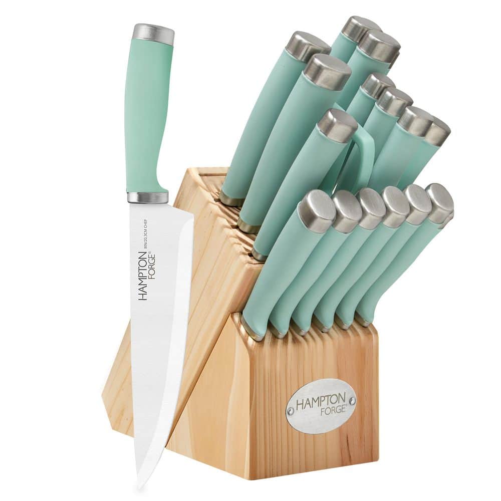Hampton Forge Hampton Forge Epicure Pistachio - 17 Piece Knife Block Set