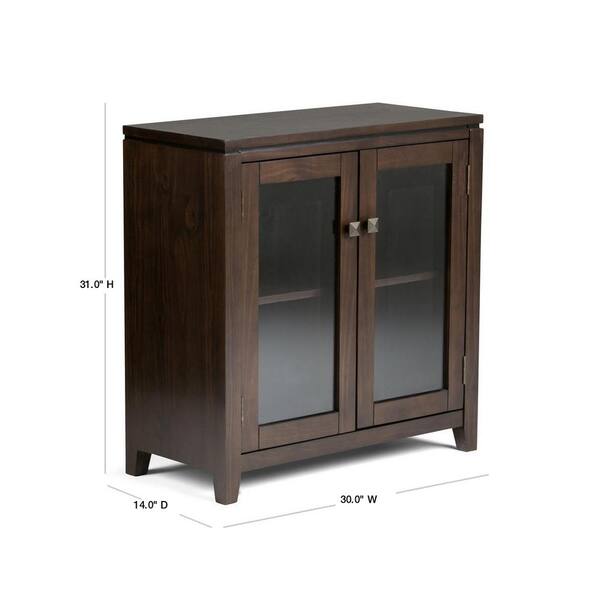 Max City Solid Wood 30 Inch Wide, Small Storage Cabinets