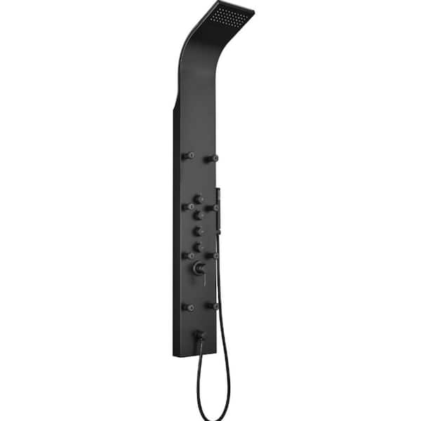 AKDY 65 in. 8-Jet Rainfall Shower Panel System with